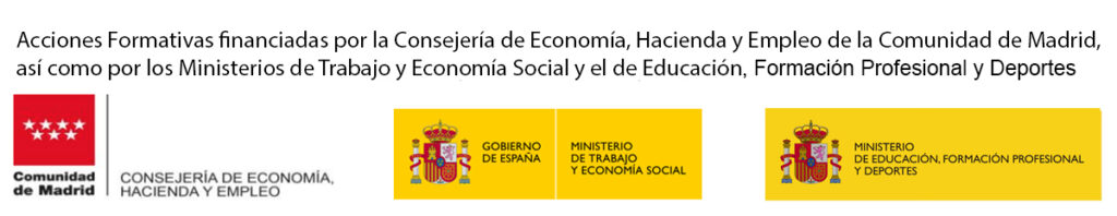 Logotipo Comunidad de Madrid y Gobierno de España
